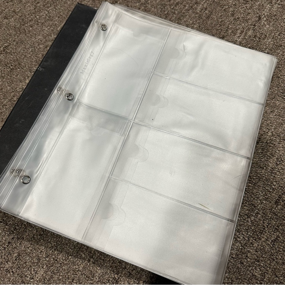 Maniology Stamping Plate holder binder inserts